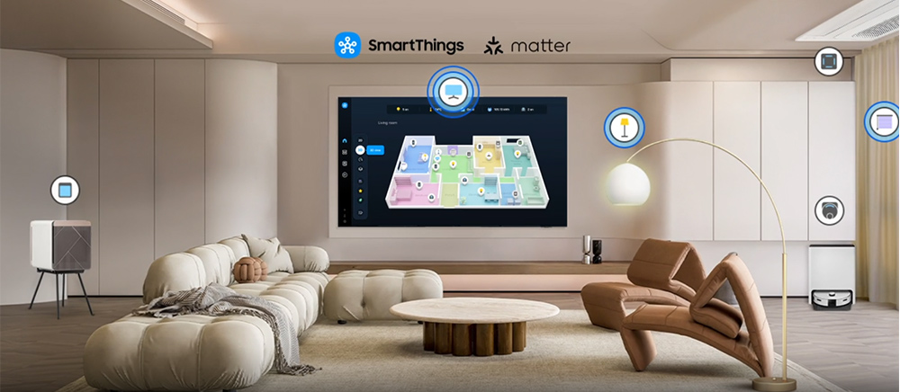 SmartThings Tivi Samsung QLED 4K AI 65 Inch QA65Q6F