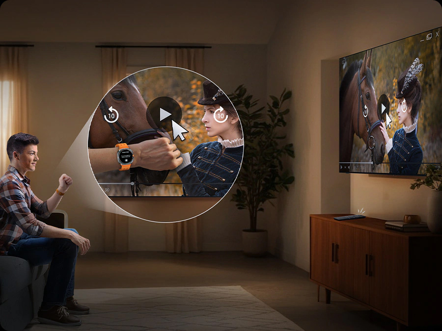 Tính năng Universal Gestures Tivi Samsung QLED 4K AI 65 Inch QA65Q6F