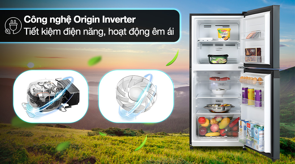 Tủ lạnh Toshiba Inverter 180 lít GR-RT234WE-PMV(52) - Công nghệ tiết kiệm điện